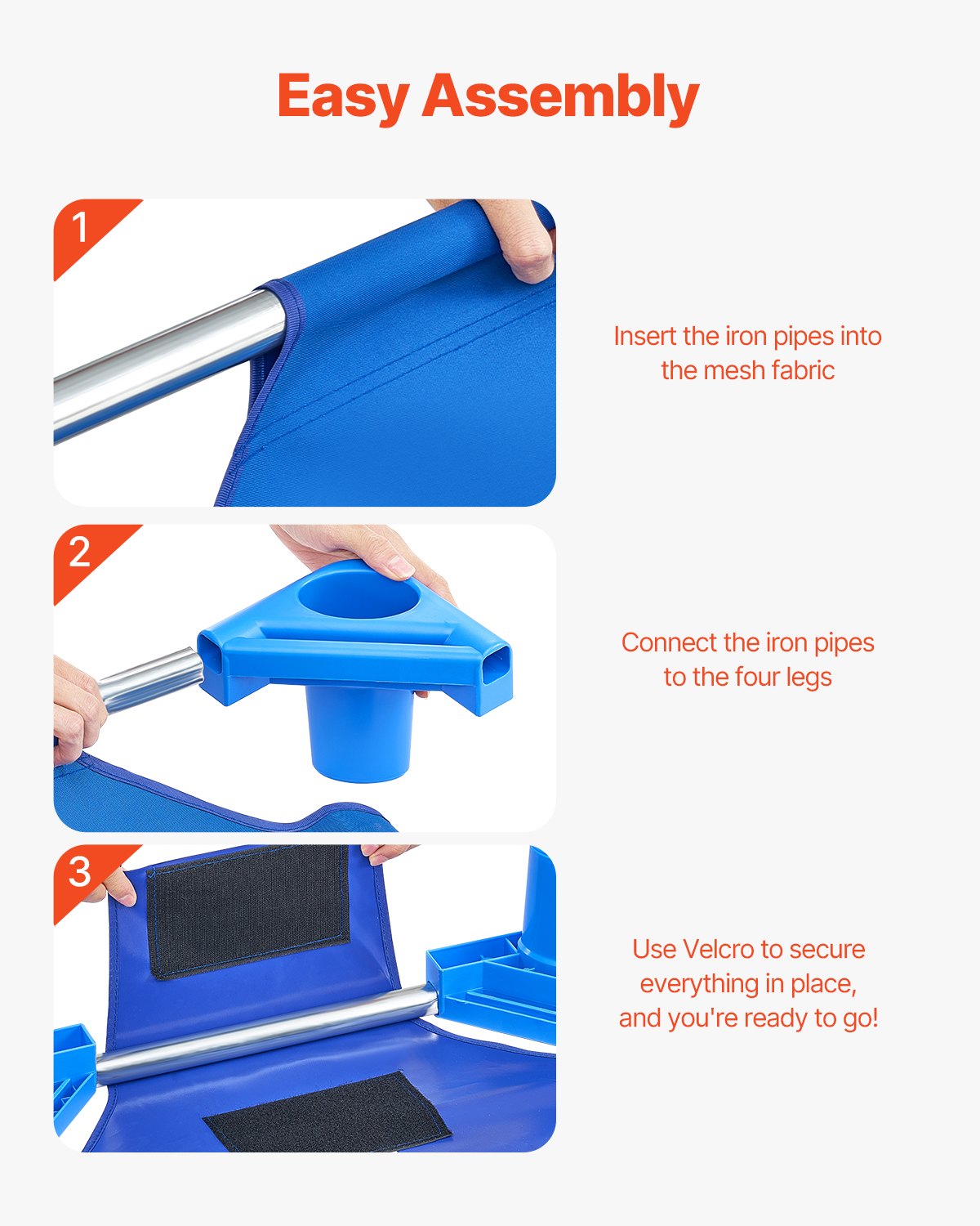 Stapelbar barnsäng 52" x 23" dagissängar för barn blå (pack med 6)