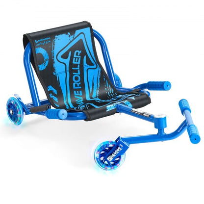 Ride on Scooter, Load Capacity of 132 lbs, Swing Side-to-Side for Amazing Ride Powered by Zig-Zag Motion, Ride on Drifting Toy for Ages 4+, Rides on Any Hard Surface for Indoor & Outdoor, Blue