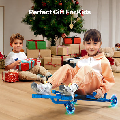 Ride on Scooter Drivs av Zig-Zag Motion Drift Cart för barn från 4+