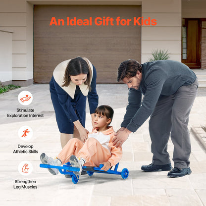 Ride on Scooter Drivs av Zig-Zag Motion Drift Cart för barn från 4+