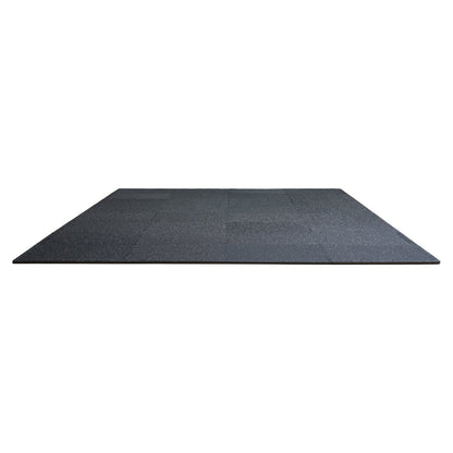 0.56 Inch Thick Gym Floor Mats, 25 Tiles Rubber Top with EVA Foam, 25" x 25" Gym Flooring Workout Mats with 100sq.ft Coverage, Interlocking Puzzle Gym Mats for Gym, Home, Garage, Black & White