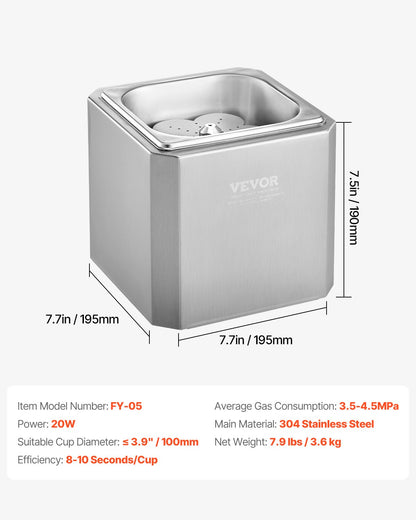 Kommerzieller Glasfroster CO2-Bierglaskühler Schnelle Frost-Eisbechermaschine