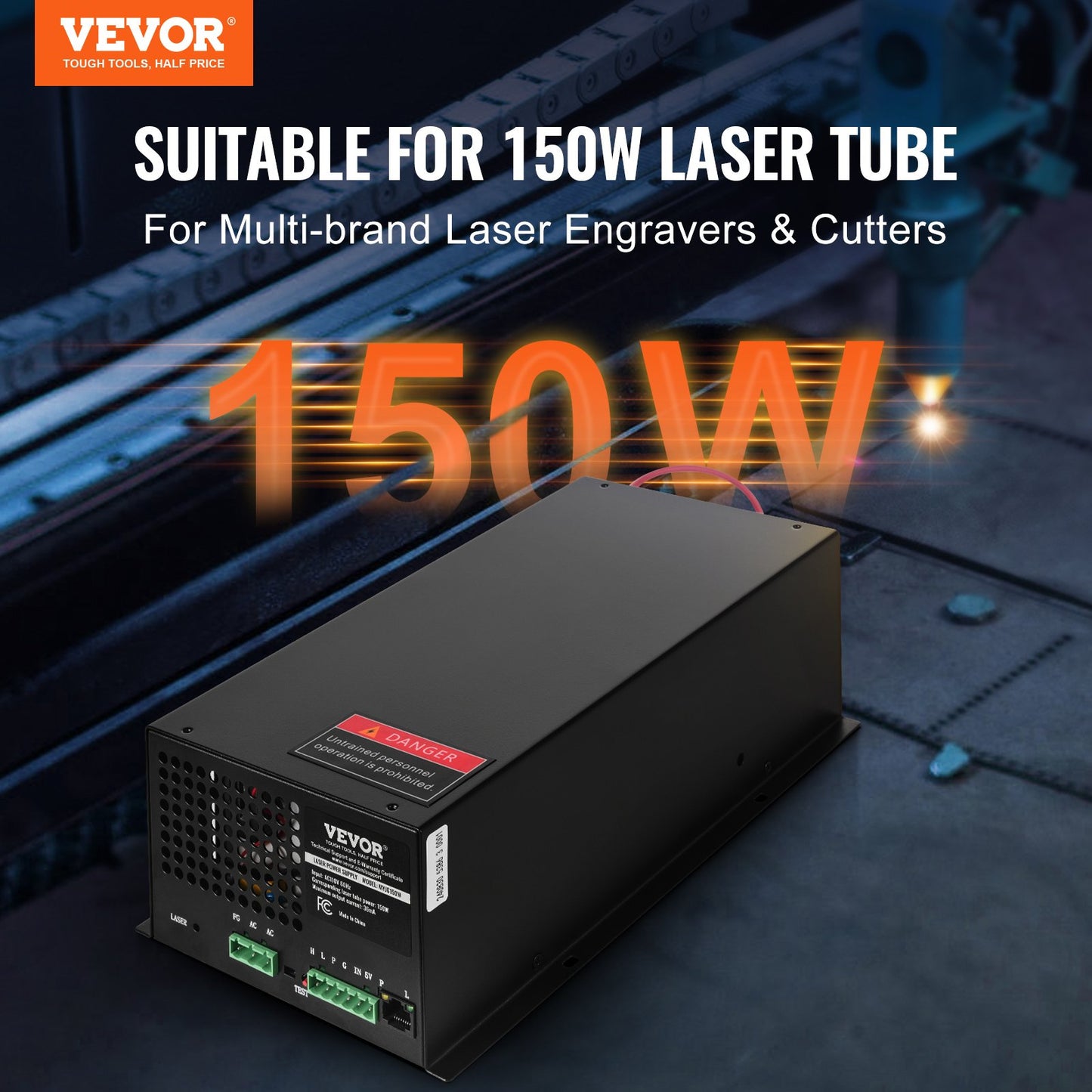 CO2 Laser Power Supply for 150W Laser Tube Laser Engravers and Cutters