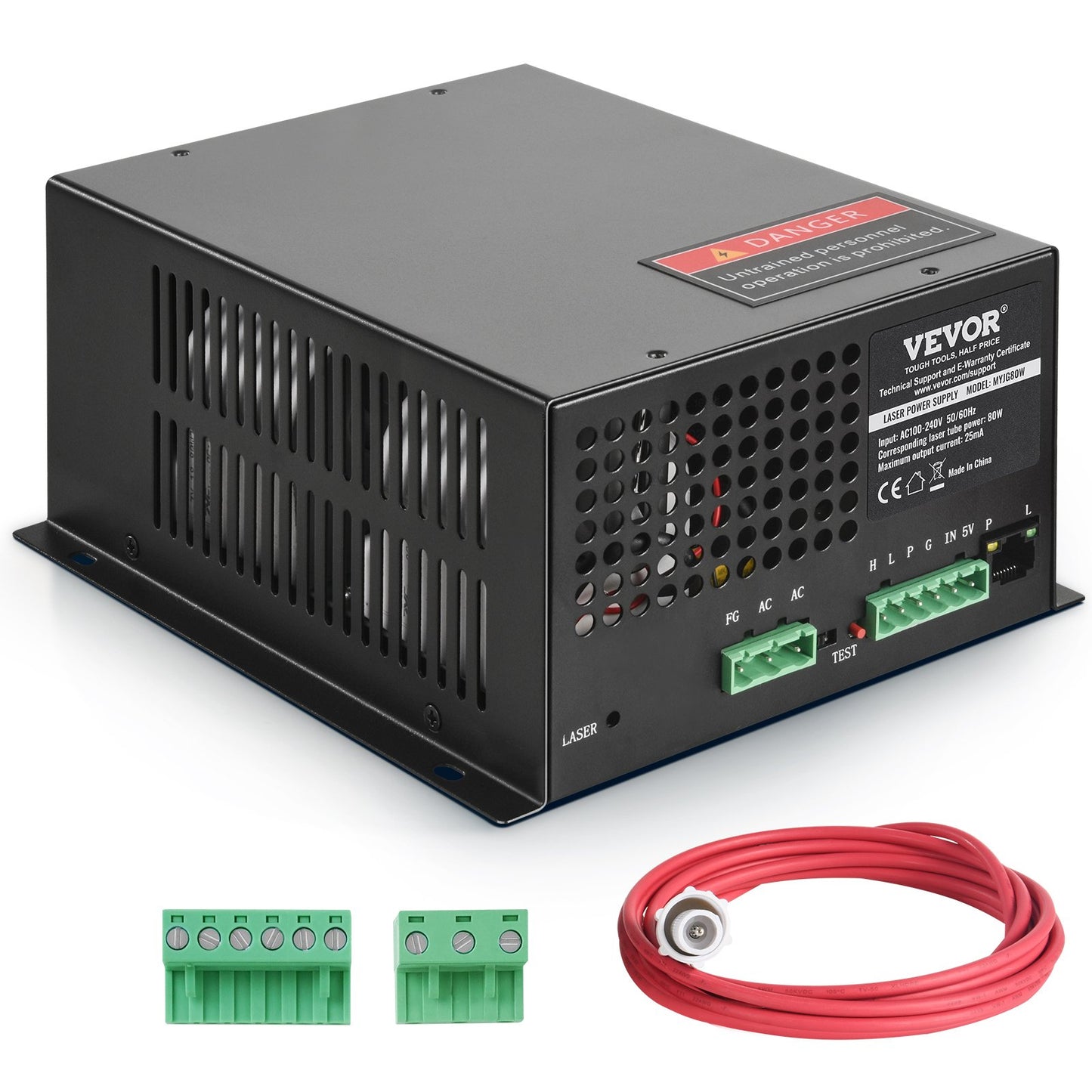 CO2 Laser Power Supply for 80W Laser Tube Laser Engravers and Cutters