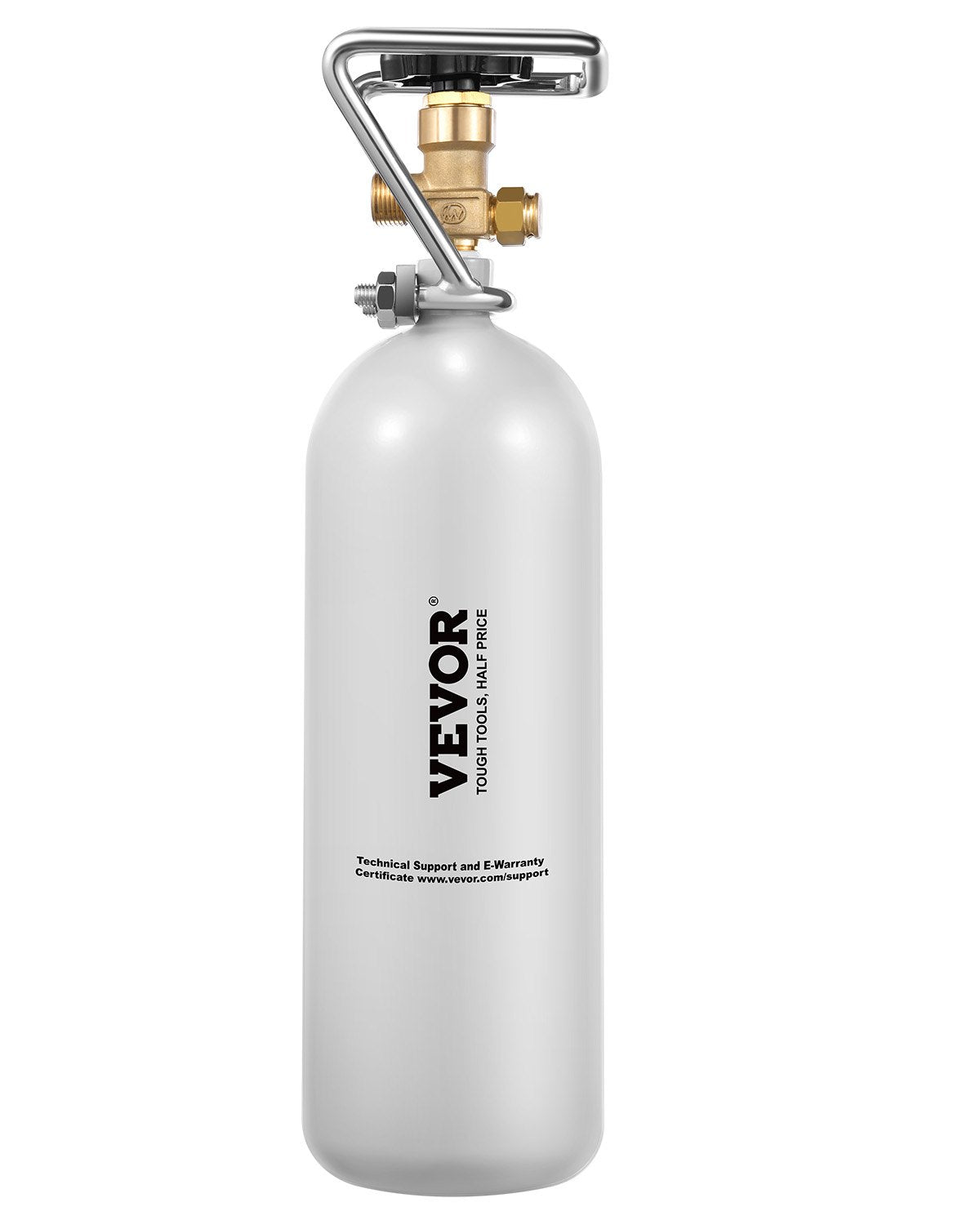 CO2 Tank 4.41 lbs Aluminum Alloy Cylinder with DIN477 Valve TUV Approved