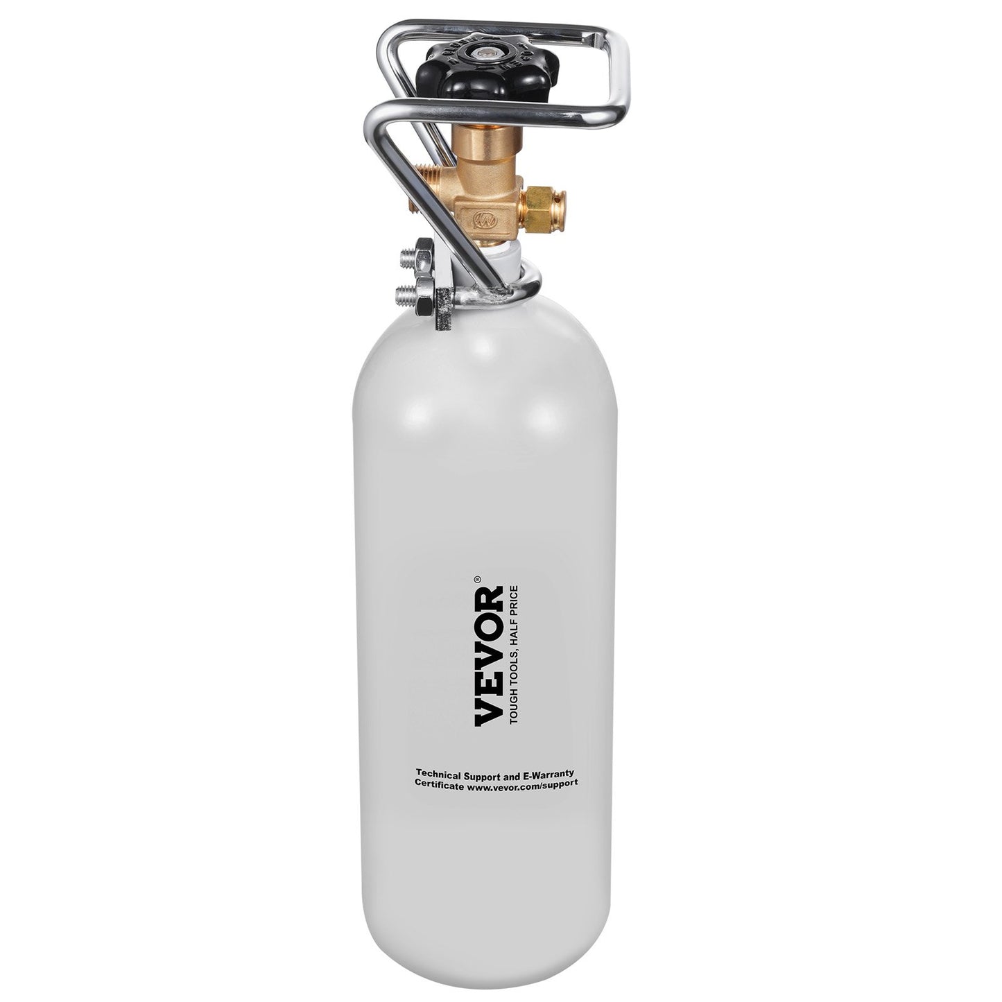 CO2 Tank 4.41 lbs Aluminum Alloy Cylinder with DIN477 Valve TUV Approved