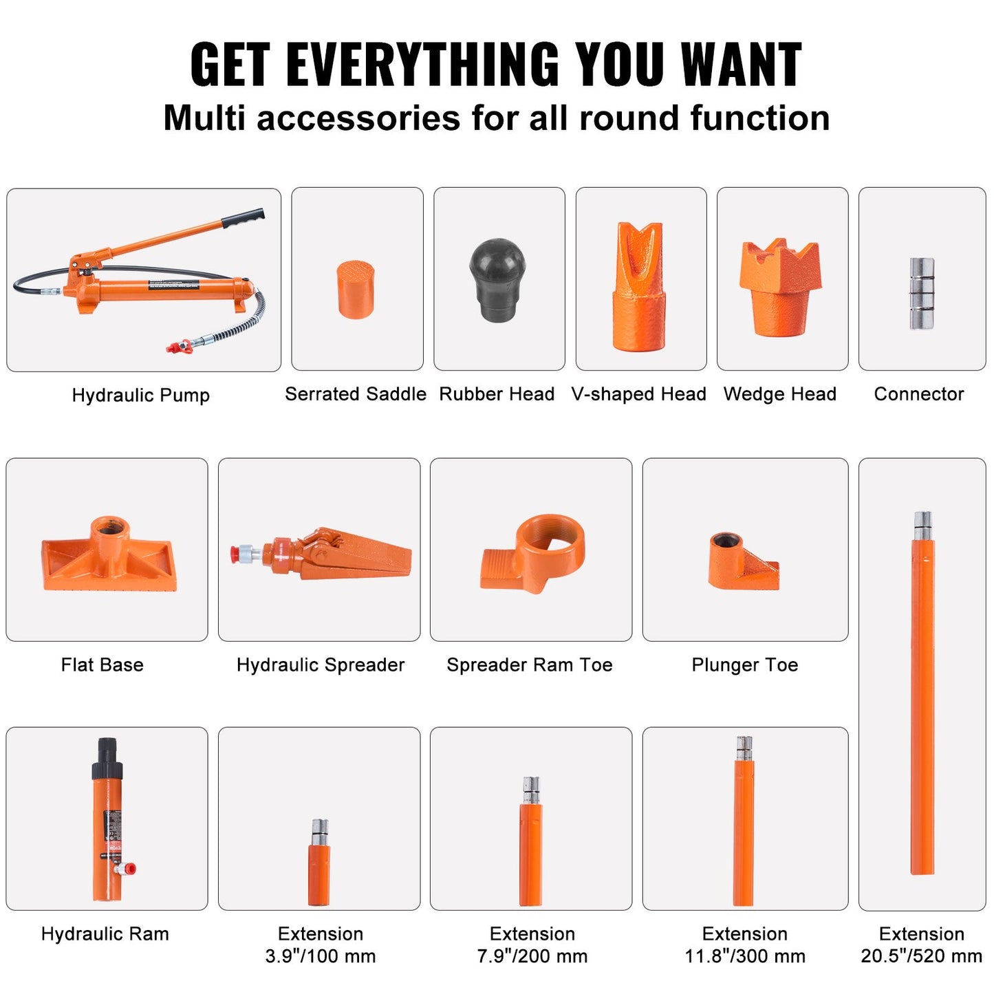 12 Tonnen Hydraulikheber Luftpumpe Lift Rahmen Karosserierahmen Porta Power Reparatursatz