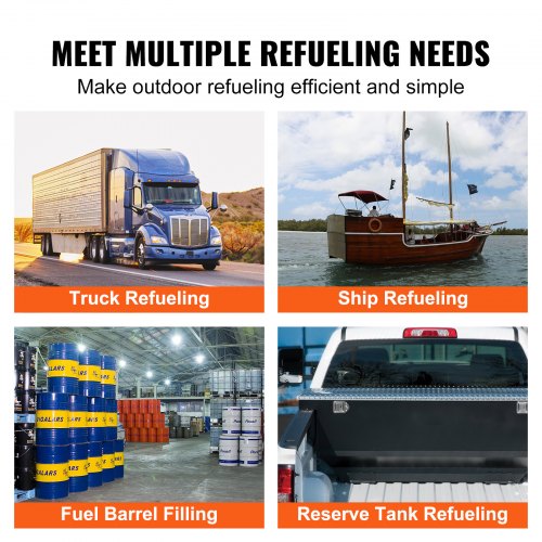 bränsleöverföringspump, 12V DC 20 GPM 1/4 hk, högflödes gjutjärnsbensinutsugspump med bränsleuppsamlingsboxdesign för bensin, diesel, fotogen, etanol- och metanolblandningar samt biodiesel |  EU