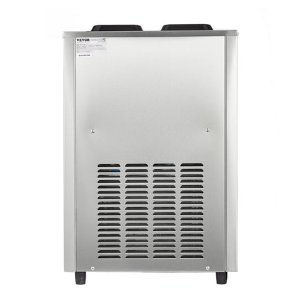 Commercial Slushy Machine, 2 x 12L / 3.17 Gal Double Tanks, Cool and Freeze Modes, Stainless Steel Margarita Smoothie Frozen Drink Maker, Slushie Machine for Party Cafes Restaurants Bars Home