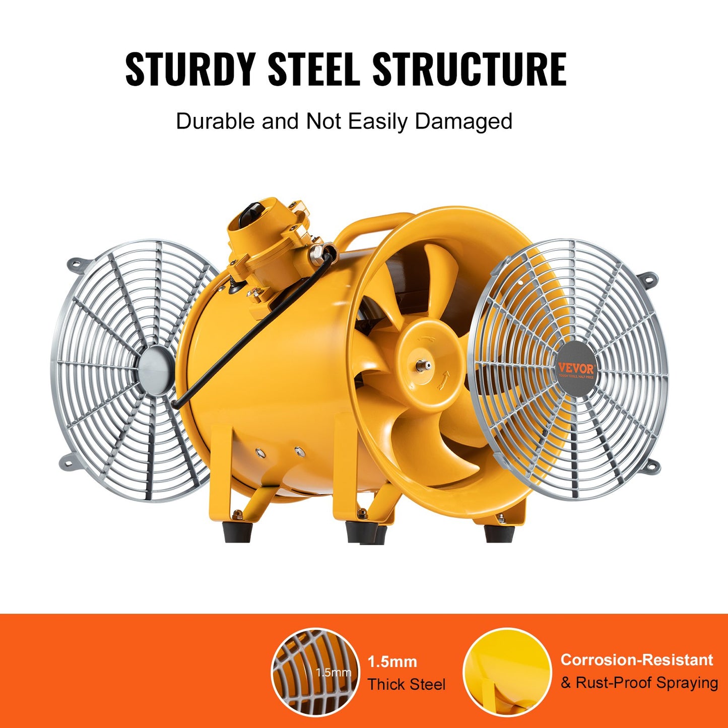 304.8mm Blower Fan Portable 3m Power Cord Ventilator Industrial