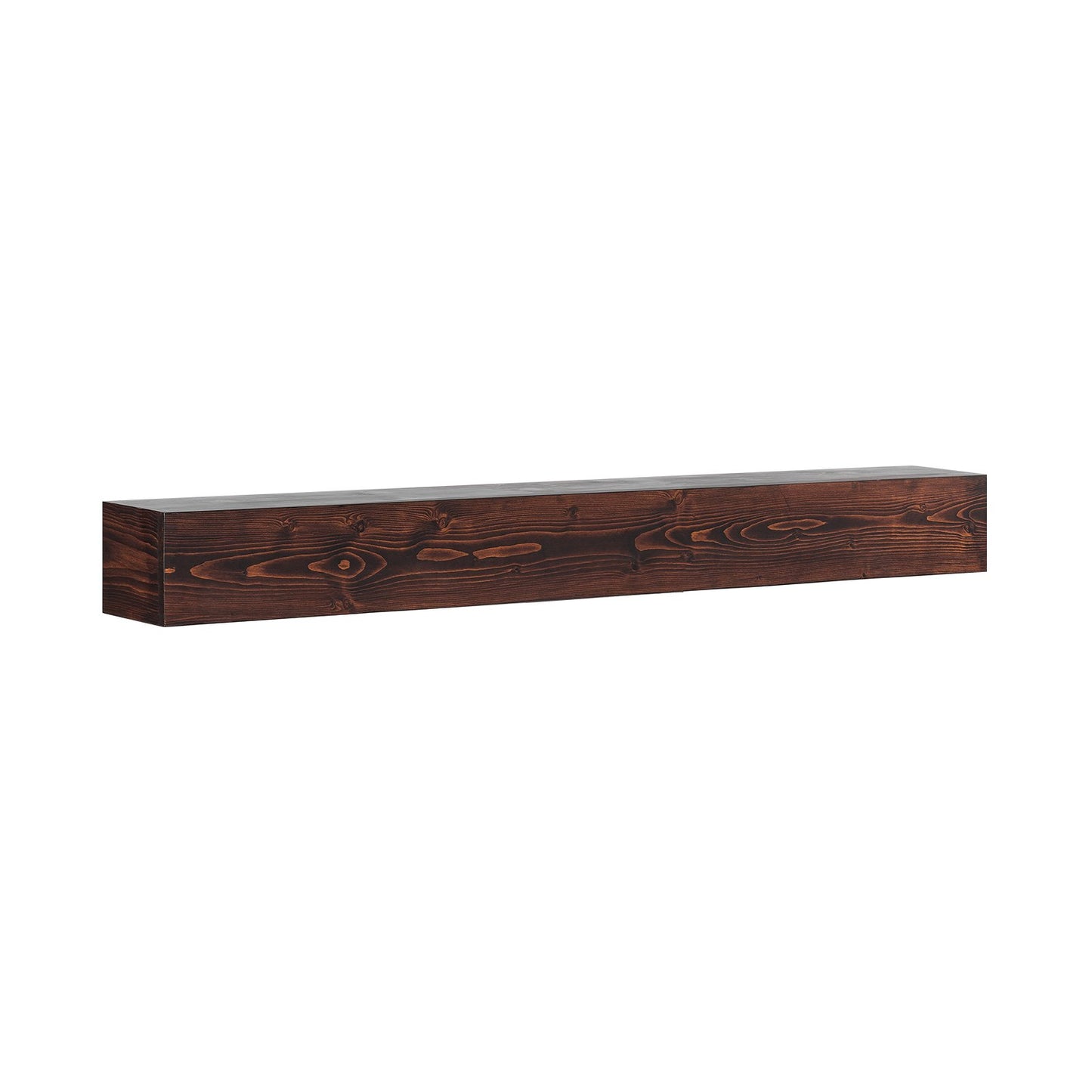 Fireplace Mantel Wood Shelf Floating Rustic Fireplace Mantel 60" Brown