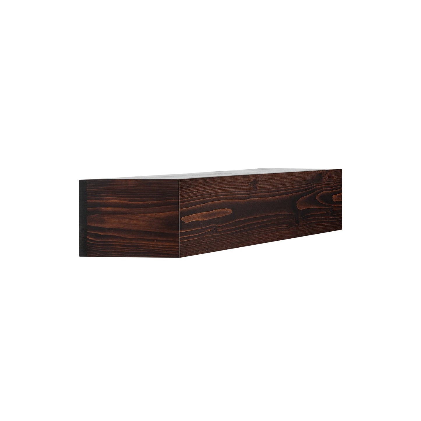Fireplace Mantel Wood Shelf Floating Rustic Fireplace Mantel 60" Brown