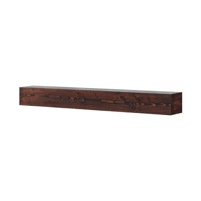 Fireplace Mantel Wood Shelf Floating Rustic Fireplace Mantel 60" Brown