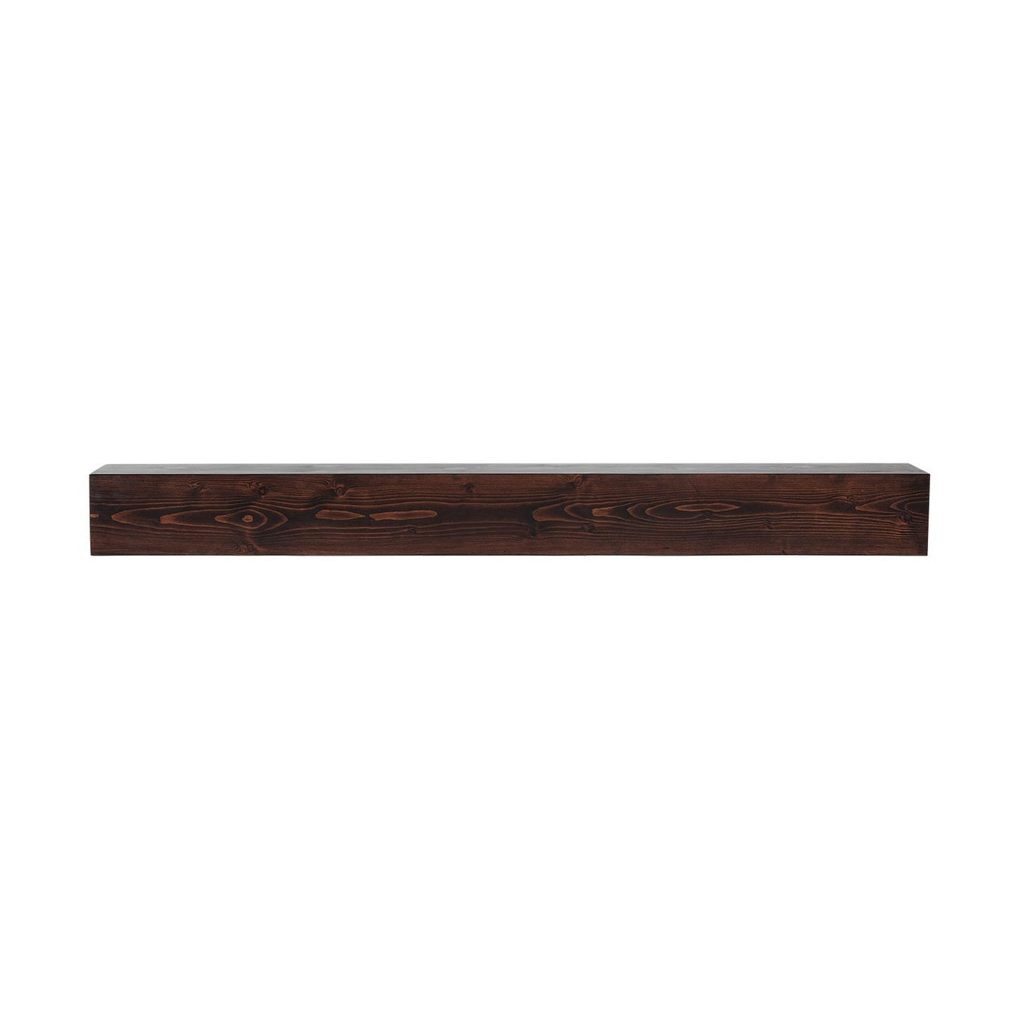 Fireplace Mantel Wood Shelf Floating Rustic Fireplace Mantel 60" Brown