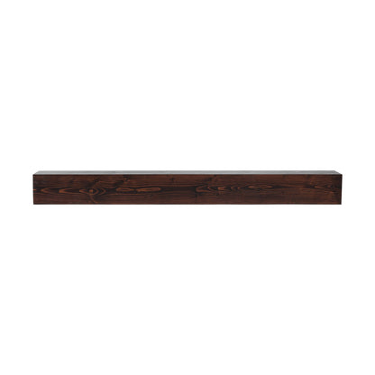 Fireplace Mantel Wood Shelf Floating Rustic Fireplace Mantel 60" Brown