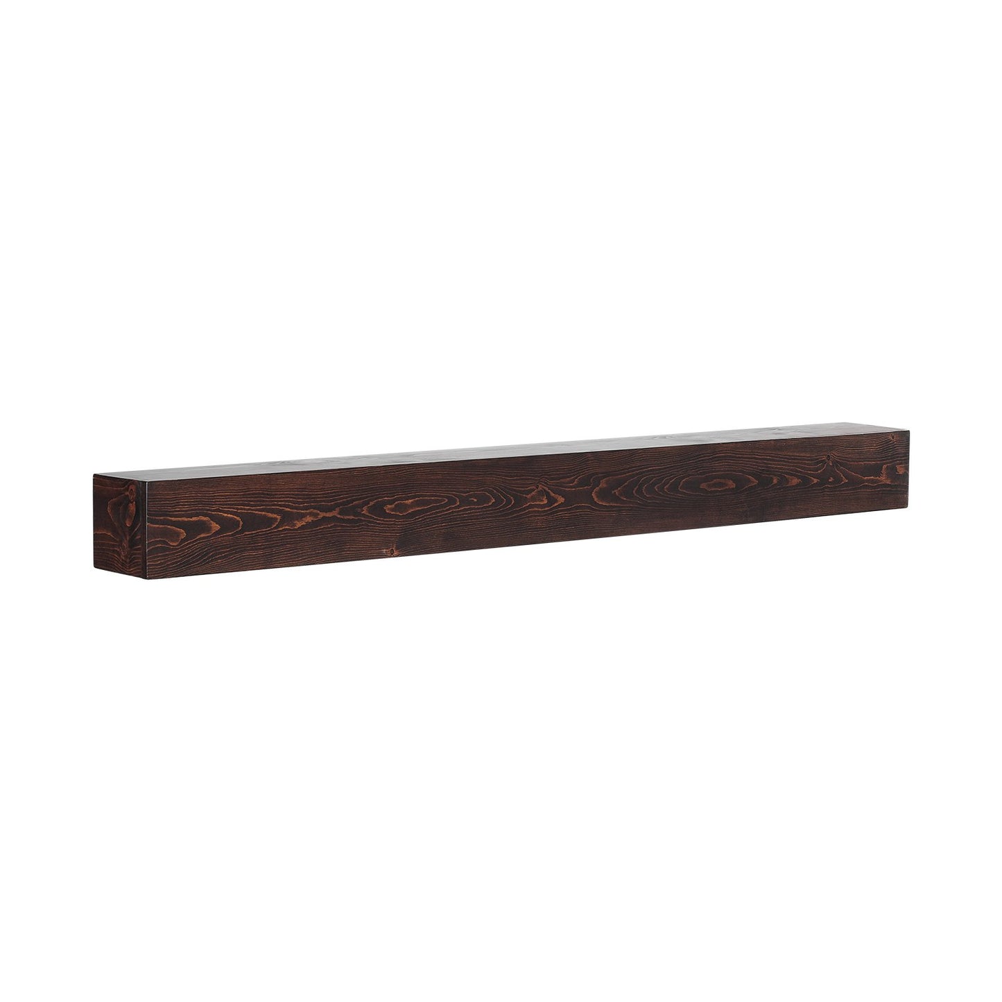 Fireplace Mantel Wood Shelf Floating Rustic Fireplace Mantel 72" Brown