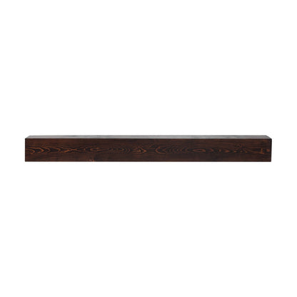 Fireplace Mantel Wood Shelf Floating Rustic Fireplace Mantel 72" Brown