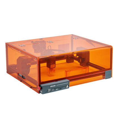 Laser Engraver, 10W, Laser Engraving and Cutting Machine with Enclosure, Laser Cutter Engraver Machine, 11.8 x 11.8 in Working Area, 7000 mm/min, for Wood, Leather, Glass, Certain Metal, Class 1