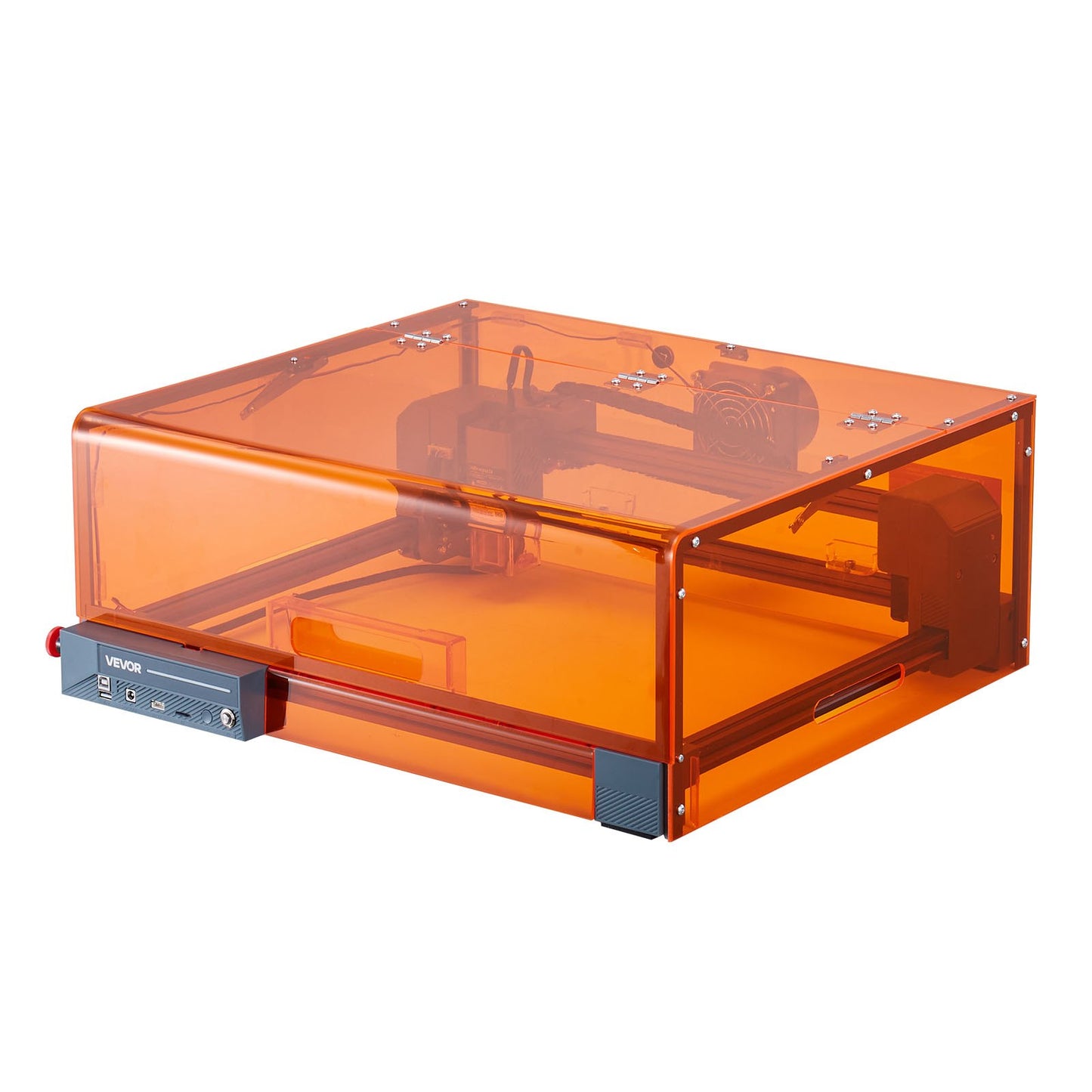 Laser Engraver, 10W, Laser Engraving and Cutting Machine with Enclosure, Laser Cutter Engraver Machine, 11.8 x 11.8 in Working Area, 7000 mm/min, for Wood, Leather, Glass, Certain Metal, Class 1