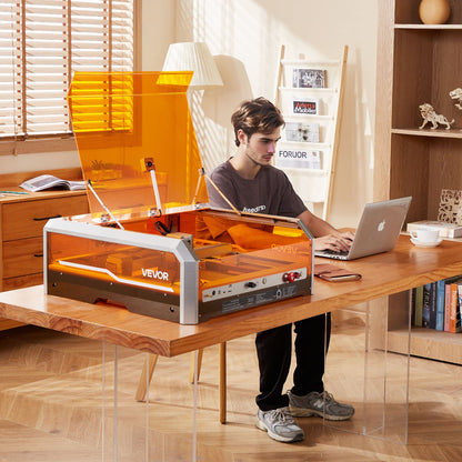 Laser Engraver, 20W, Laser Engraving and Cutting Machine with Enclosure Camera, Laser Cutter, 15.7 x 15.7 in Working Area, 30000 mm/min, for Wood, Leather, Glass, Paper, Certain Metal, Class 1