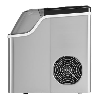 Tragbarer Eiswürfelbereiter für die Arbeitsplatte, 20 kg/24 Stunden, selbstreinigend, mit Eimerkorb