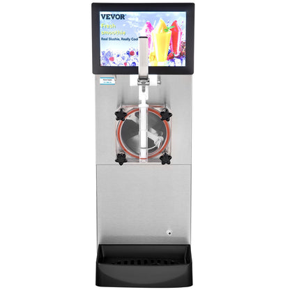 8L / 2,1 Gal Single Bowl Kommersiell Slushy Machine Margarita Smoothie Frozen Drink