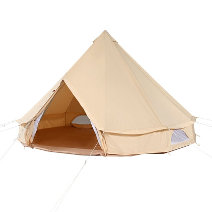Canvas Bell Tent, 4 Seasons 7 m/22,97 ft Jurt-tält, Canvas-tält för camping med spisjack, andningsbart tält Rymmer upp till 12 personer, familjecamping utomhusjaktfest