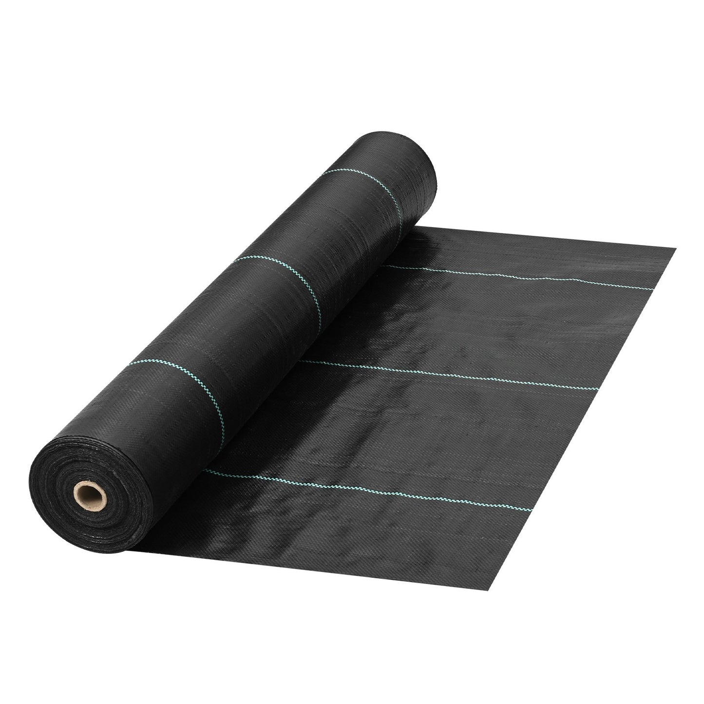 Unkrautbarriere, 5,8 oz Landschaftsgewebe, 3 ft x 300 ft Abdeckmatte, strapazierfähiges gewebtes Geotextil zur Graskontrolle für Garten, Terrasse, Schwarz