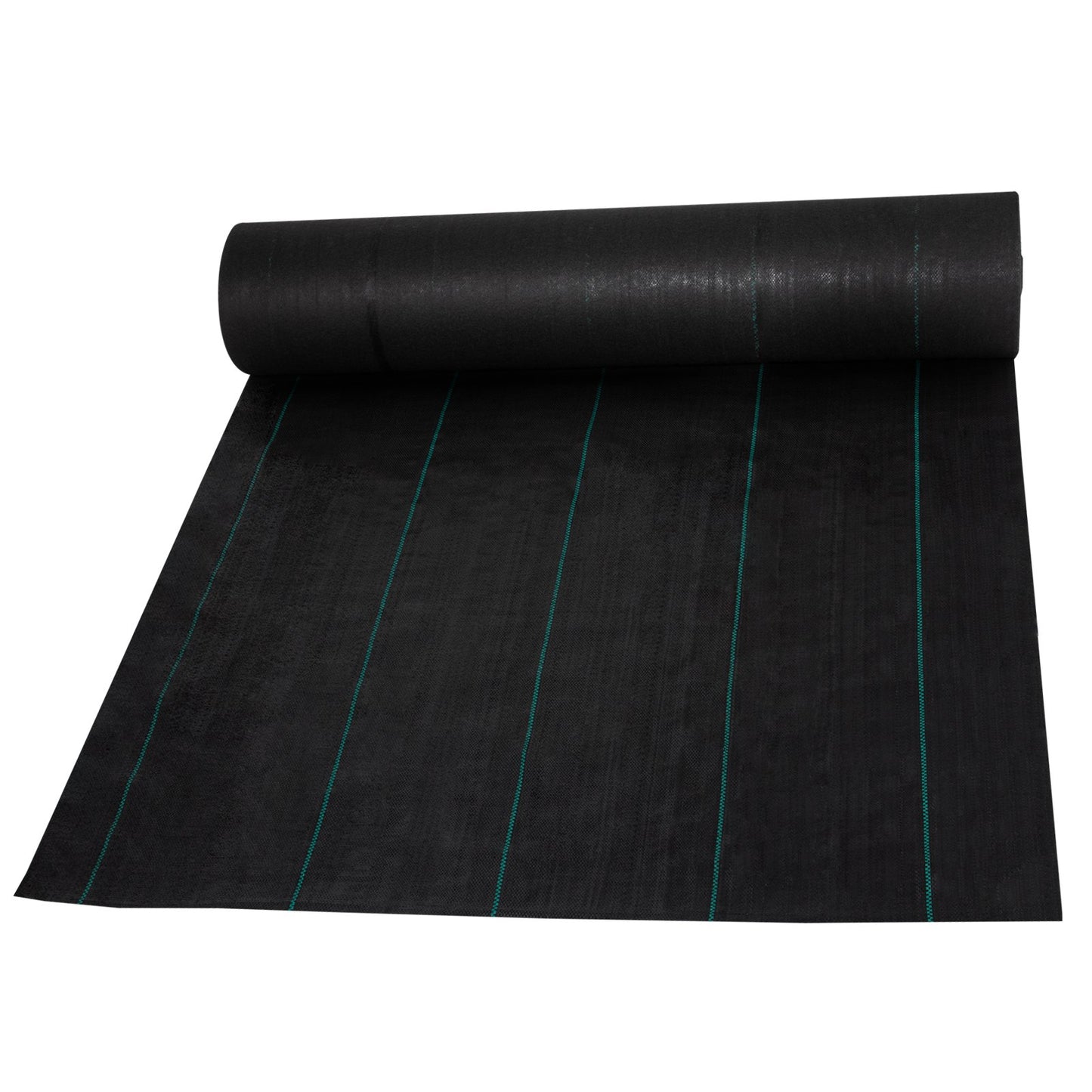 Unkrautbarriere, 5,8 oz Landschaftsgewebe, 3 ft x 300 ft Abdeckmatte, strapazierfähiges gewebtes Geotextil zur Graskontrolle für Garten, Terrasse, Schwarz