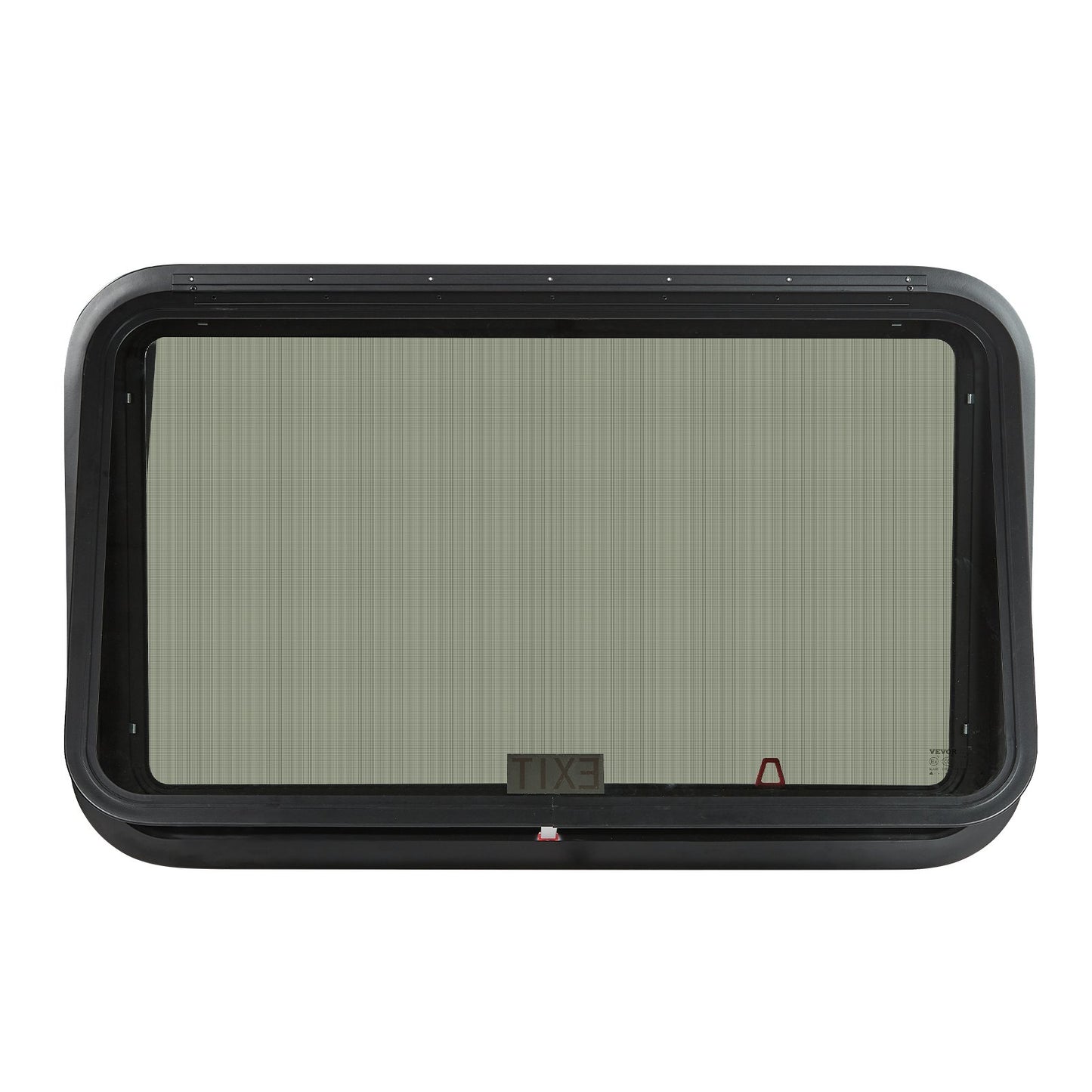 RV Exit Window, 36" W x 22" H Tinted RV Window with Net Screen and Trim Ring, Fit for 1 1/4" - 1 13/16" Thickness Wall, RV Window Replacement for Teardrop Cargo Trailer Camper, DOT Approved