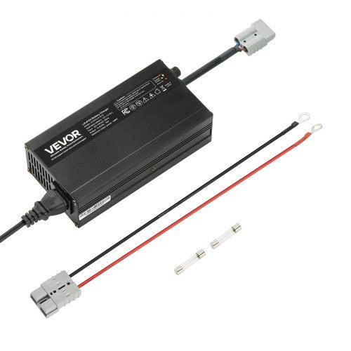 12V 10A Lithium Battery Charger, 14.6V, AC-DC LiFePO4 Smart Charger, with Anderson Connector, LED Indicator, 0V Activation, for Lithium LiFePO4 Deep Cycle Rechargeable Batteries of Boat, RV