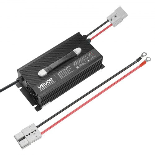 12V 60A Lithium Battery Charger, 14.6V, AC-DC LiFePO4 Smart Charger, with Anderson Connector, LED Indicator, 0V Activation, for Lithium LiFePO4 Deep Cycle Rechargeable Batteries of Boat, RV