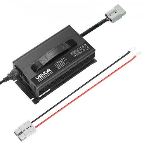 36V 18A Lithium Battery Charger, 43.8V, AC-DC LiFePO4 Smart Charger, with Anderson Connector, LED Indicator, 0V Activation, for Lithium LiFePO4 Deep Cycle Rechargeable Batteries of Boat, RV