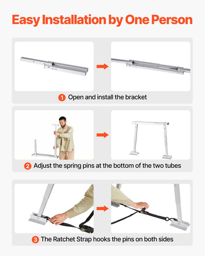 Universal RV Stabilizer, RV Bumper Stabilizer for Trailers, Campers, Fifth Wheel, Compact Foldable Design for Easy Storage, Adjustable Height from 12 inch to 28 inch, Reduces RV Wobble, 1 Pack