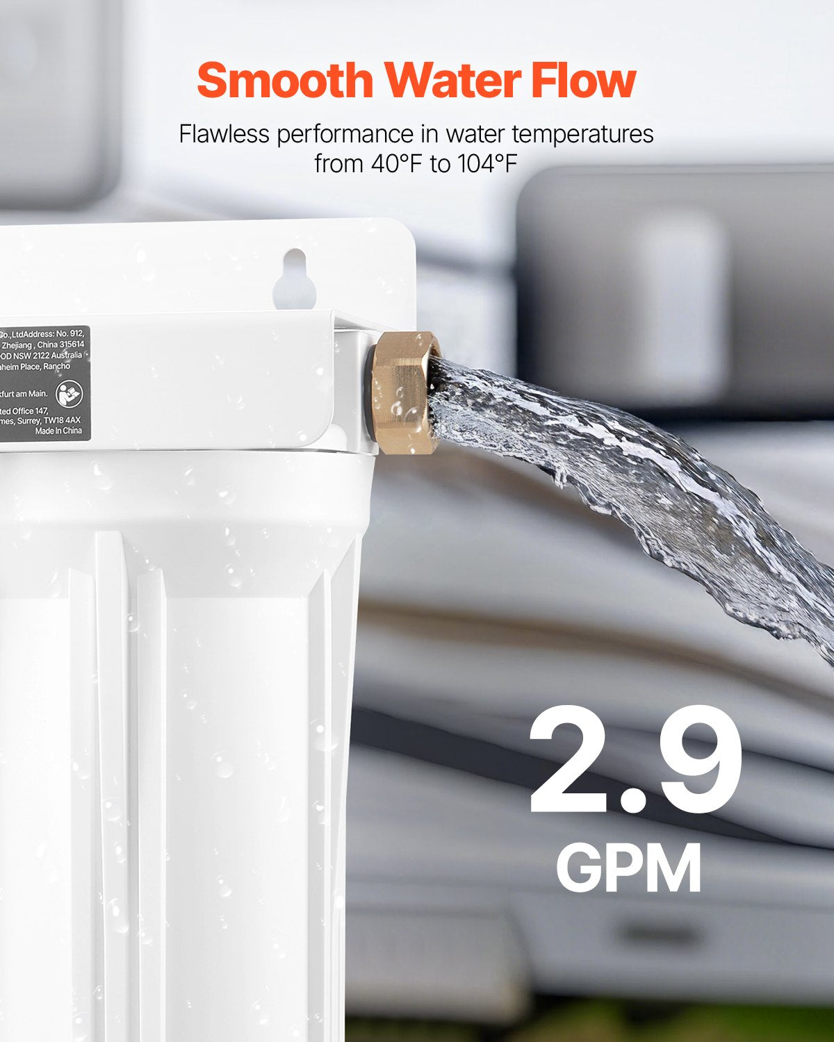 RV Water Filtration System, 2-Cartridge Water Filter System for Campers, Remove Sediments, Chlorine, Bad Tastes, Odors, and Most Contaminants, RV Filter for RVs, Boats, Vans