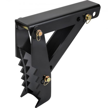 18\" Backhoe Thumb, 1/2\" Teeth Thickness Heavy Duty Excavator Thumb, Black Steel Weld On Thumb Attachments with 12mm Bolt-On Design Adjustable Mechanical Thumb for Backhoe/Excavator