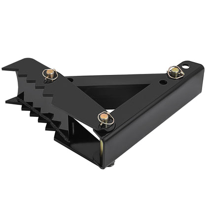 18-Zoll-Baggerschaufel-Daumen, 1/2-Zoll-Zahndicke, Hochleistungs-Baggerdaumen, geschweißter Daumenaufsatz aus schwarzem Stahl mit 12-mm-Anschraubdesign, verstellbarer mechanischer Daumen für Bagger/Baggerlader