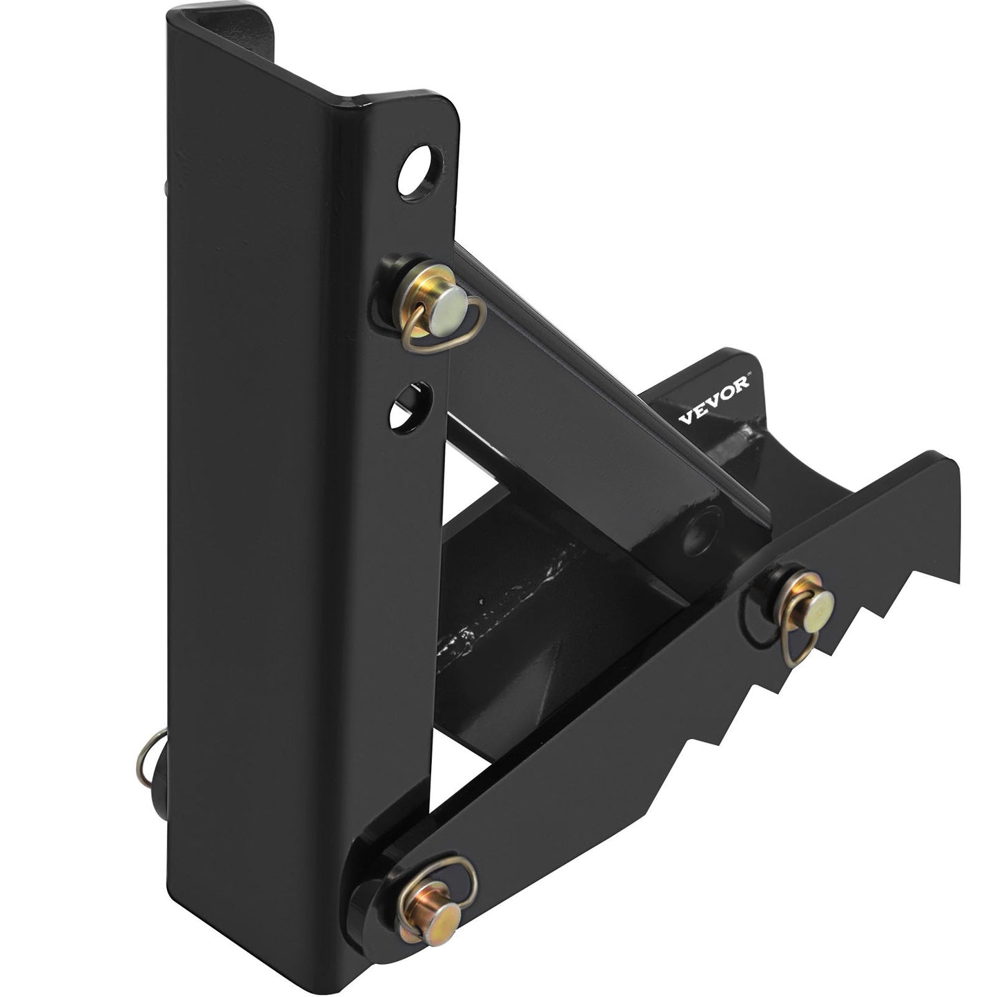 18-Zoll-Baggerschaufel-Daumen, 1/2-Zoll-Zahndicke, Hochleistungs-Baggerdaumen, geschweißter Daumenaufsatz aus schwarzem Stahl mit 12-mm-Anschraubdesign, verstellbarer mechanischer Daumen für Bagger/Baggerlader