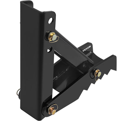 18-Zoll-Baggerschaufel-Daumen, 1/2-Zoll-Zahndicke, Hochleistungs-Baggerdaumen, geschweißter Daumenaufsatz aus schwarzem Stahl mit 12-mm-Anschraubdesign, verstellbarer mechanischer Daumen für Bagger/Baggerlader