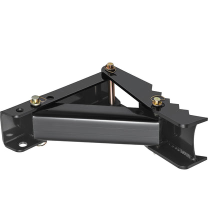 18-Zoll-Baggerschaufel-Daumen, 1/2-Zoll-Zahndicke, Hochleistungs-Baggerdaumen, geschweißter Daumenaufsatz aus schwarzem Stahl mit 12-mm-Anschraubdesign, verstellbarer mechanischer Daumen für Bagger/Baggerlader