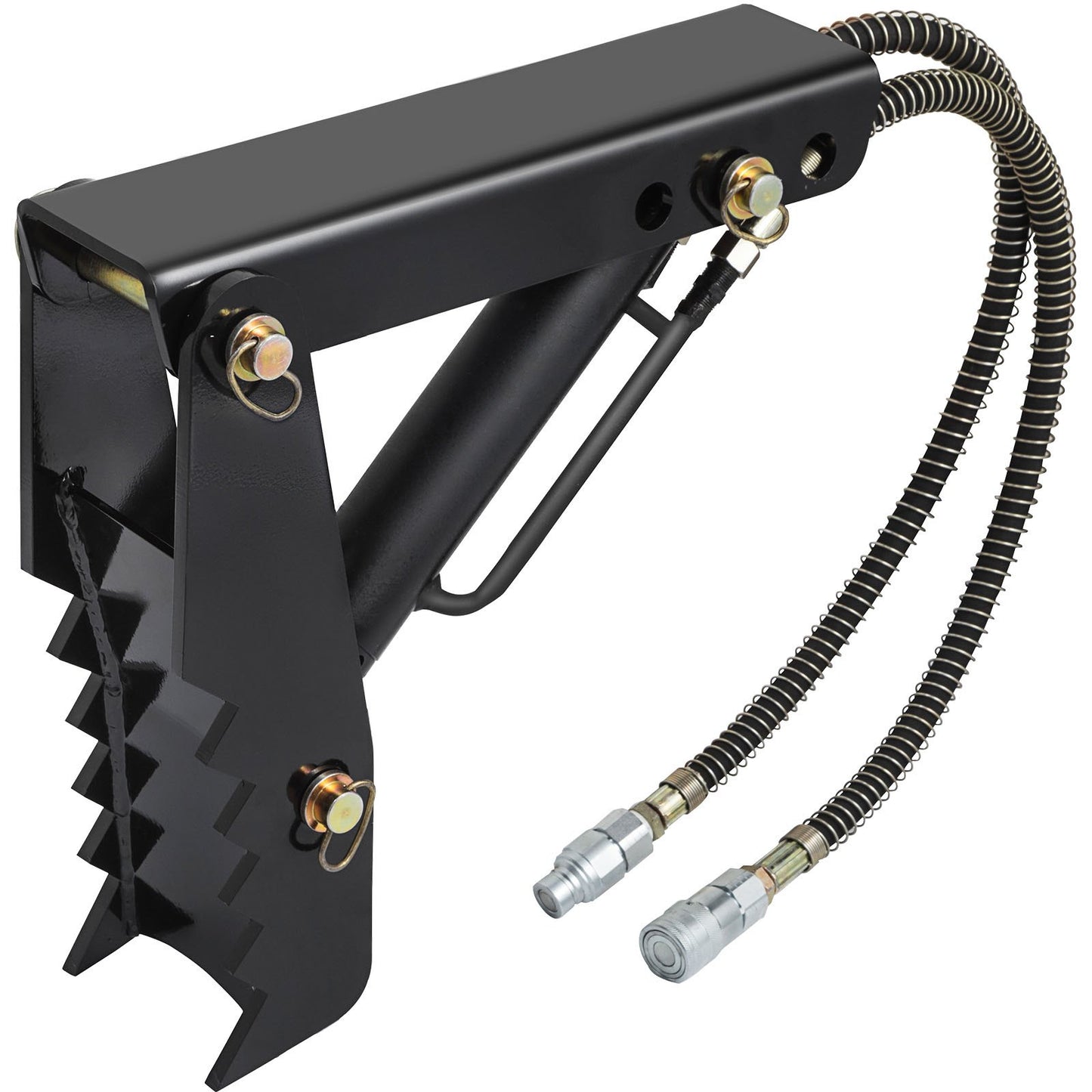 Hydraulikbagger-Daumen, 18 Zoll 1/2 Zoll dicker Hochleistungs-Bagger-Daumen, schwarzer Stahlschweiß-Daumenaufsatz mit Hydraulikzylinder, mechanischer Hydraulik-Daumen für Bagger/Baggerlader