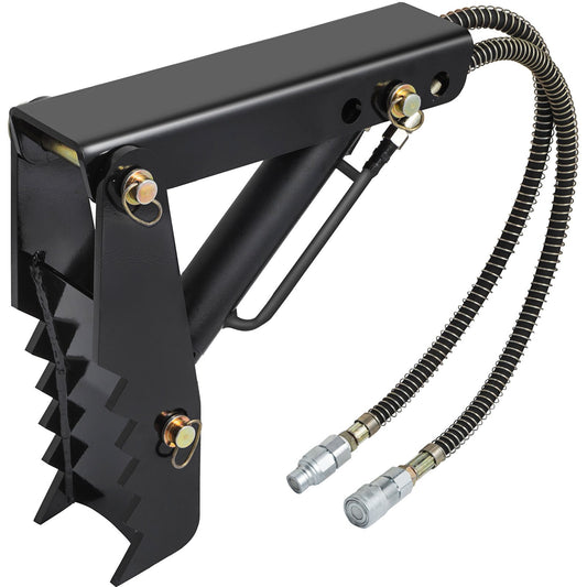 Hydraulikbagger-Daumen, 18 Zoll 1/2 Zoll dicker Hochleistungs-Bagger-Daumen, schwarzer Stahlschweiß-Daumenaufsatz mit Hydraulikzylinder, mechanischer Hydraulik-Daumen für Bagger/Baggerlader