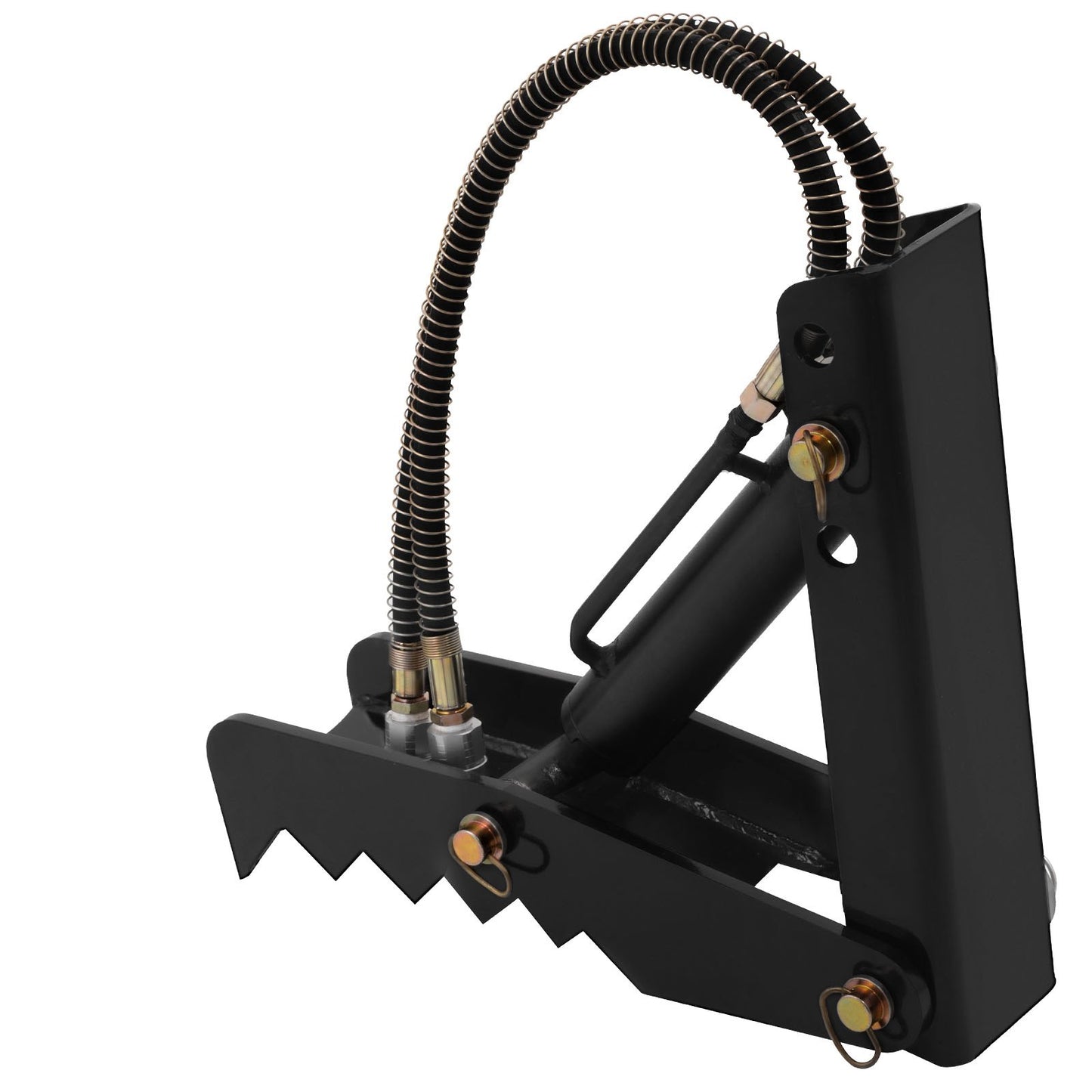 Hydraulikbagger-Daumen, 18 Zoll 1/2 Zoll dicker Hochleistungs-Bagger-Daumen, schwarzer Stahlschweiß-Daumenaufsatz mit Hydraulikzylinder, mechanischer Hydraulik-Daumen für Bagger/Baggerlader