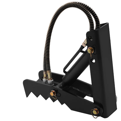 Hydraulikbagger-Daumen, 18 Zoll 1/2 Zoll dicker Hochleistungs-Bagger-Daumen, schwarzer Stahlschweiß-Daumenaufsatz mit Hydraulikzylinder, mechanischer Hydraulik-Daumen für Bagger/Baggerlader