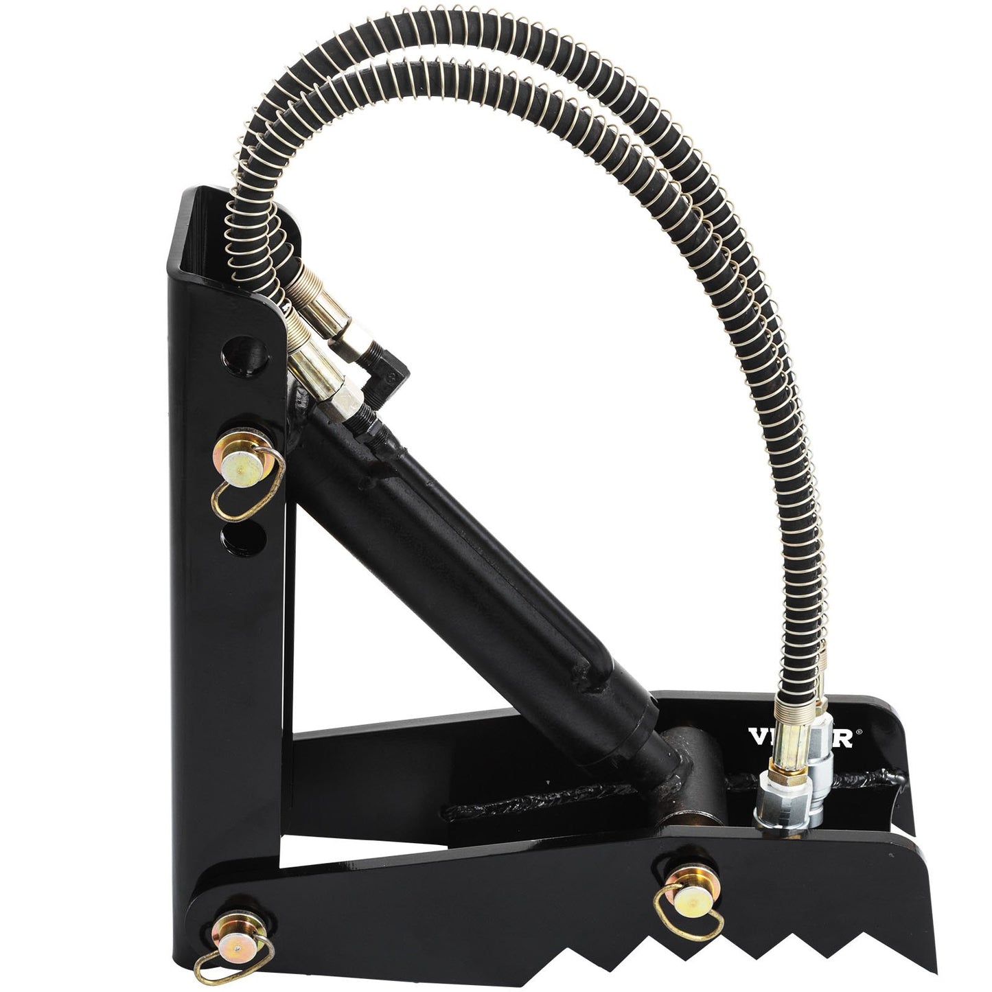 Hydraulikbagger-Daumen, 18 Zoll 1/2 Zoll dicker Hochleistungs-Bagger-Daumen, schwarzer Stahlschweiß-Daumenaufsatz mit Hydraulikzylinder, mechanischer Hydraulik-Daumen für Bagger/Baggerlader