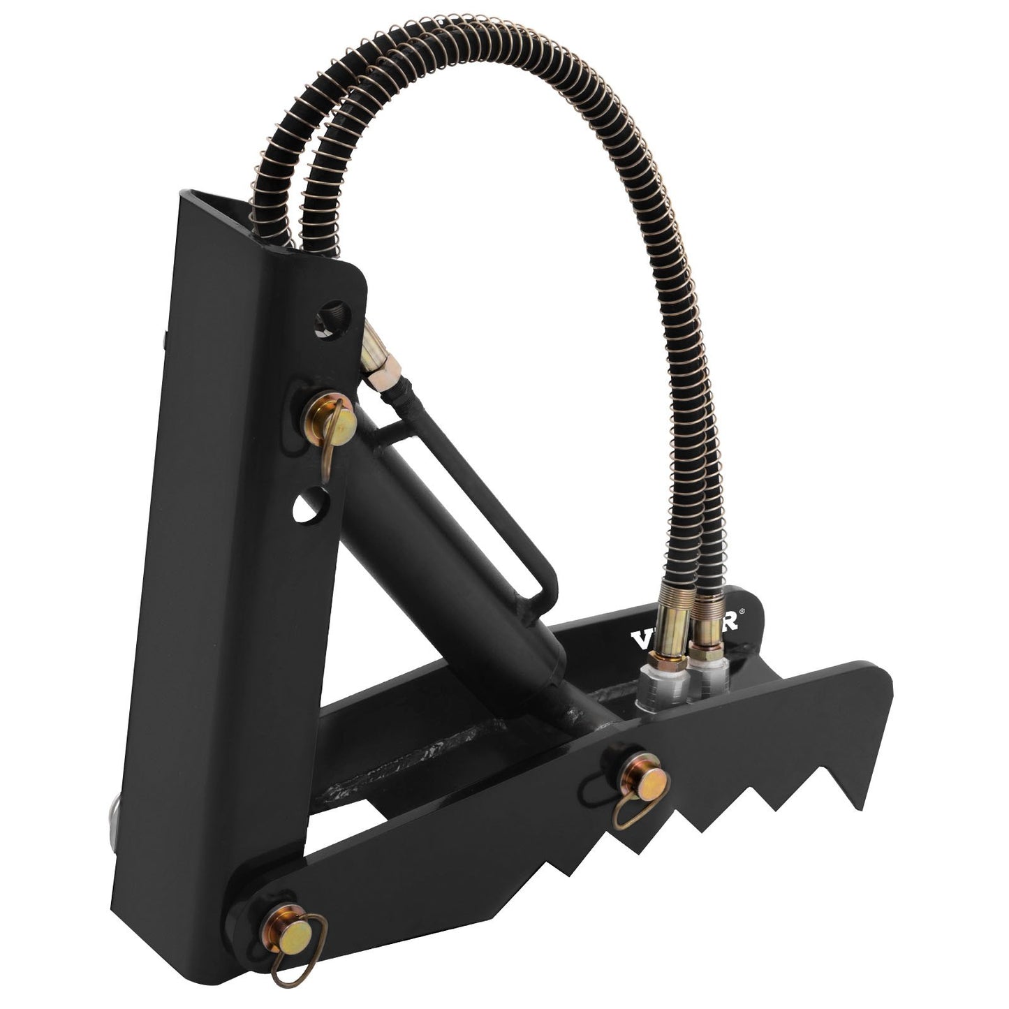 Hydraulikbagger-Daumen, 18 Zoll 1/2 Zoll dicker Hochleistungs-Bagger-Daumen, schwarzer Stahlschweiß-Daumenaufsatz mit Hydraulikzylinder, mechanischer Hydraulik-Daumen für Bagger/Baggerlader