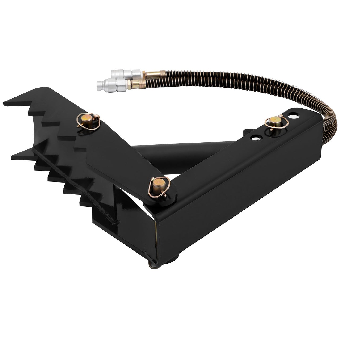 Hydraulikbagger-Daumen, 18 Zoll 1/2 Zoll dicker Hochleistungs-Bagger-Daumen, schwarzer Stahlschweiß-Daumenaufsatz mit Hydraulikzylinder, mechanischer Hydraulik-Daumen für Bagger/Baggerlader