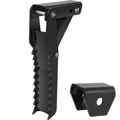 Excavator Thumb Attachment, 36 Inch Adjustable Extreme Welding On Excavator Thumb Claw Clamp 1/2 Inch Teeth Thick Steel Plate 16 MM Mounting Bolt-On Design