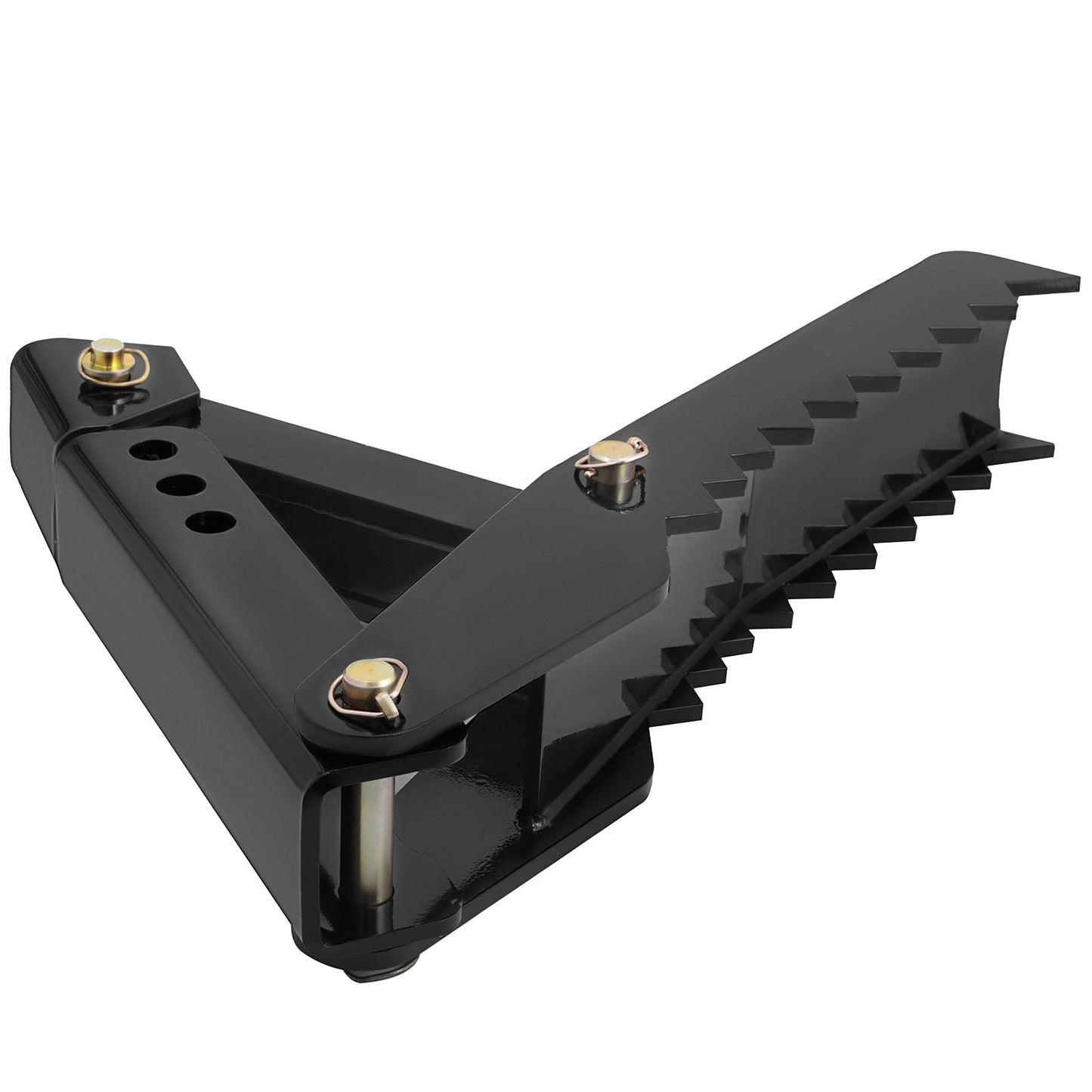 Excavator Thumb Attachment, 36 Inch Adjustable Extreme Welding On Excavator Thumb Claw Clamp 1/2 Inch Teeth Thick Steel Plate 16 MM Mounting Bolt-On Design