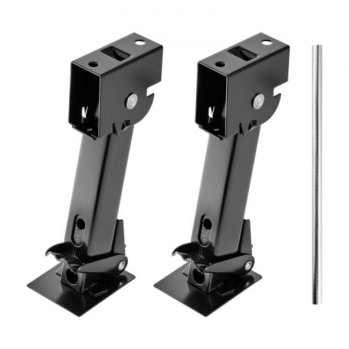 Telescoping Stabilizer Jack, 2PCS Telescoping Folding Trailer Jack, Trailer Swing Down Stabilizer Jack for RV Trailer, Supports 1000lbs Capacity Each, Adjustable from 11.7 inch to 18.2 inch